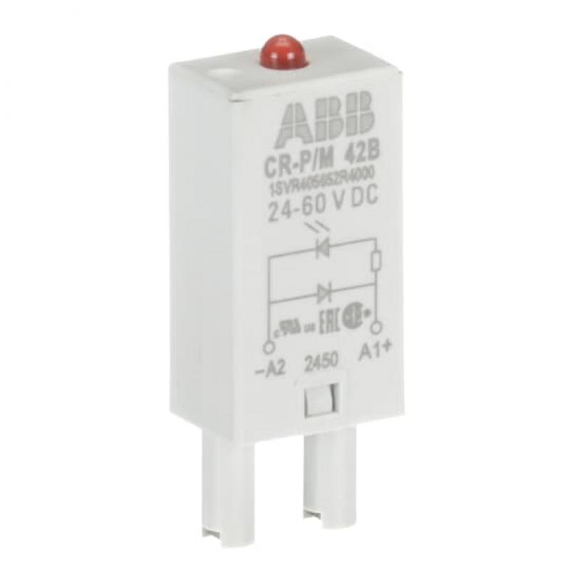 ABB CR-P/M 42B Steckmodul Diode und LED rot für CR-P/M, 24-60VDC, A1+, A2-