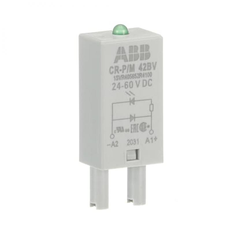 ABB CR-P/M 42BV Steckmodul Diode und LED grün für CR-P/M, 24-60VDC, A1+, A2-
