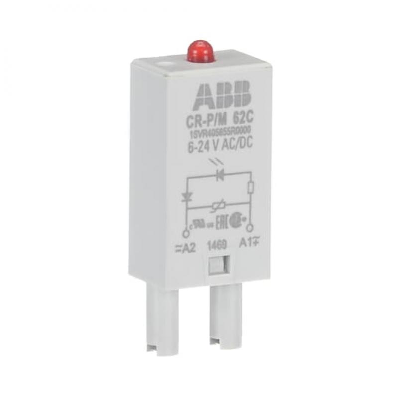 ABB CR-P/M 62C Steckmodul Varistor und LED rot für CR-P/M, 6-24V AC/DC