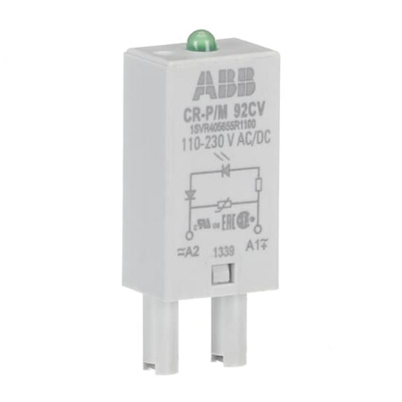 ABB CR-P/M 92CV Steckmodul Varistor und LED grün für CR-P/M, 110-230VAC/110VDC