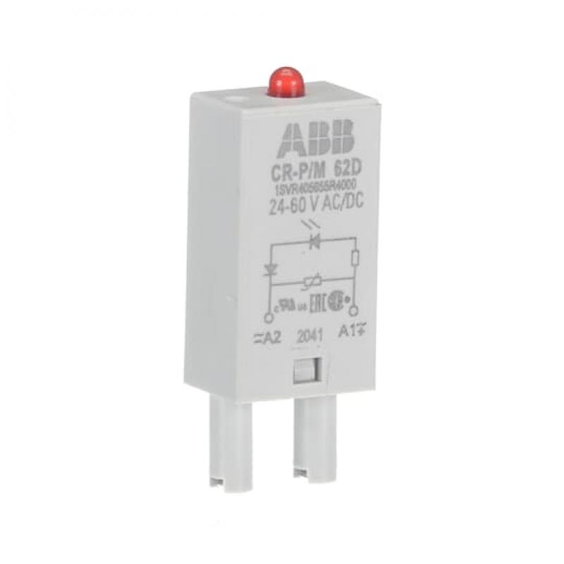ABB CR-P/M 62D Steckmodul Varistor und LED rot für CR-P/M, 24-60V AC/DC