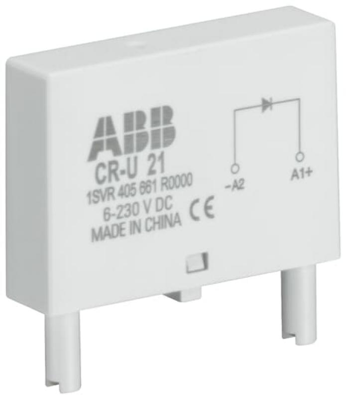ABB CR-U 41B Steckmodul Diode und LED rot für CR-U, 24-60VDC, A1+, A2-
