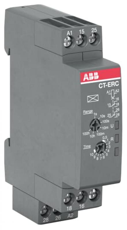 ABB CT-ERC.22 Zeitrelais, ansprechverzögert 2We, 24-48VDC/24-240VAC