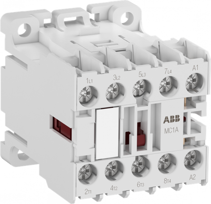 ABB MC1AB00AT1 Kleinschütz, 4-polig, 2S+2Ö, 24 V 50/60 Hz, Schraubanschluss