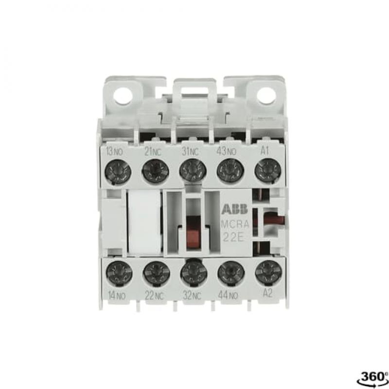 ABB MCRA022ATN Kleinhilfsschütz, 2S+2Ö, 220-240 V 50 Hz / 240-277 V 60 Hz, Schraubanschluss
