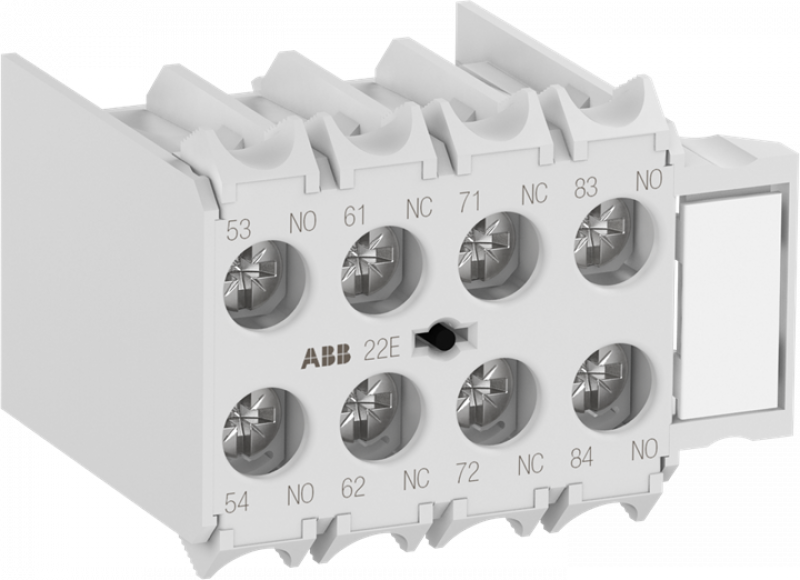 ABB MARN440AR Hilfskontaktblock 4S, frontseitig anbaubar, EN50005, Ringkabelschuhanschluss