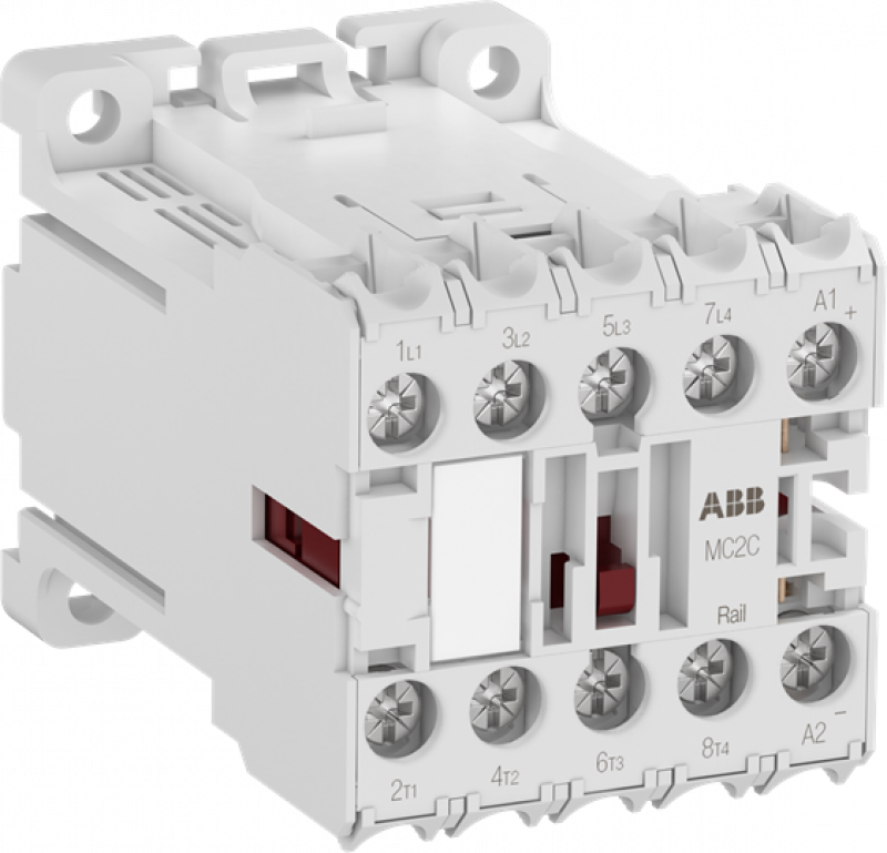 ABB MC2CB00ARWID-RAIL Kleinschütz, 4-polig, 2S+2Ö, 72 V DC, Ringkabelschuhanschluss mit Bahnzulassung
