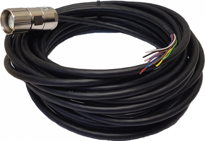 ABB M23-STC12-0250 Glattes Kabel, 12 polig, 25 m