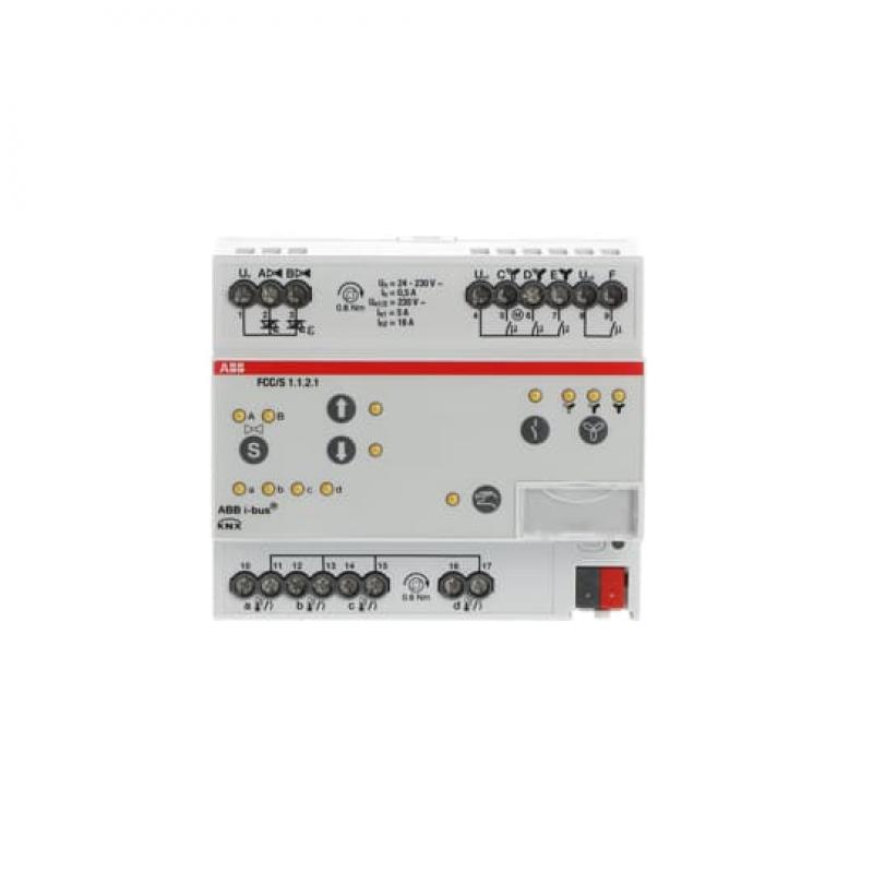 ABB FCC/S1.1.2.1 Fan Coil Controller, 2xPWM, manuelle Bedienung, 3-stufig, REG