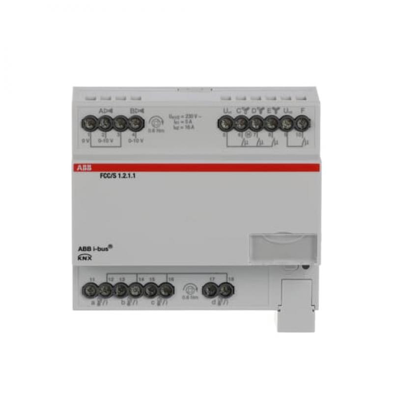 ABB FCC/S1.2.1.1 Fan Coil Controller, 2 x 0-10 V, 3-stufig, REG