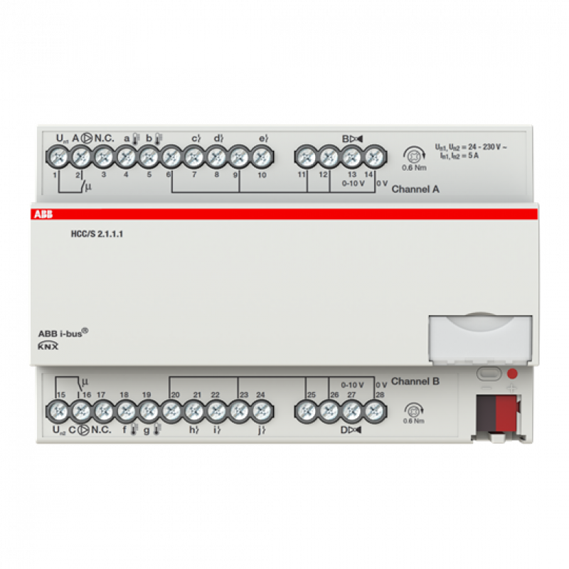 ABB HCC/S2.1.1.1 Heiz-/Kühlkreis Controller, 2fach, 0-10 V, REG