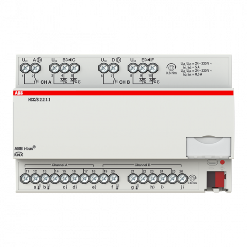 ABB HCC/S2.2.1.1 Heiz-/Kühlkreis Controller, 2fach, 3-Punkt, REG