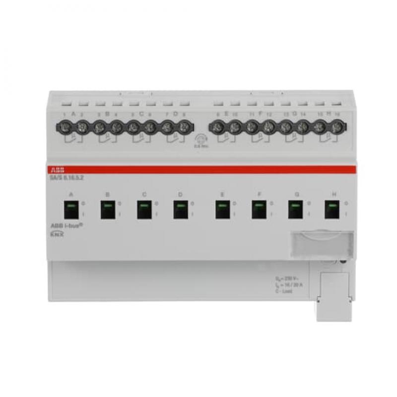 ABB SA/S8.16.5.2 Schaltaktor, 8fach, 16 A, C-Last, REG