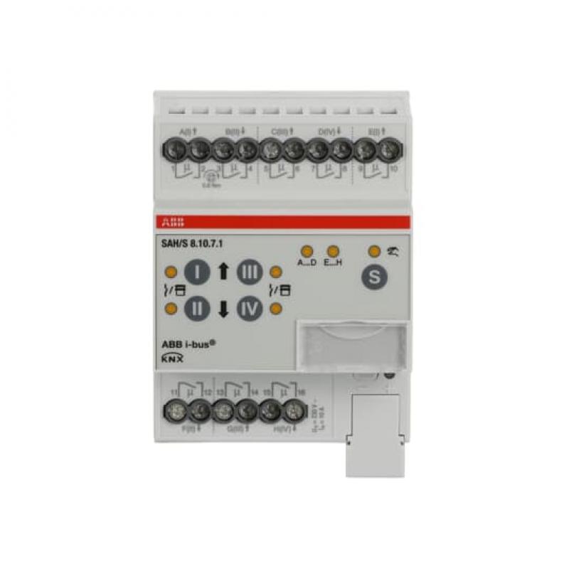 ABB SAH/S8.10.7.1 Schalt-/Jalousieaktor, 8fach, 10 A, REG