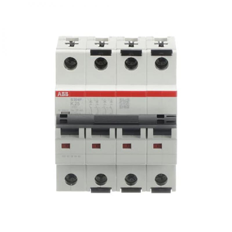 ABB S304P-K25 Sicherungsautomat K-Char., 25 kA, 25A, 4P