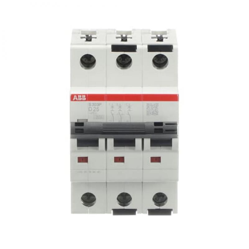 ABB S303P-D25 Sicherungsautomat D-Char., 25 kA, 25A, 3P
