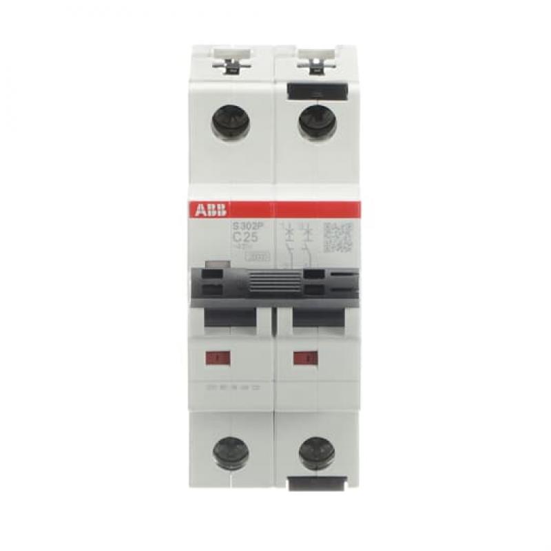 ABB S302P-C25 Sicherungsautomat C-Char., 25 kA, 25A, 2P