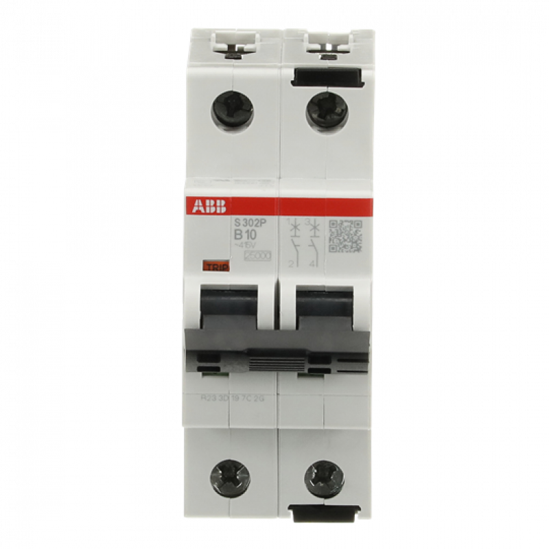 ABB S302P-B10 Sicherungsautomat B-Char., 25 kA, 10A, 2P