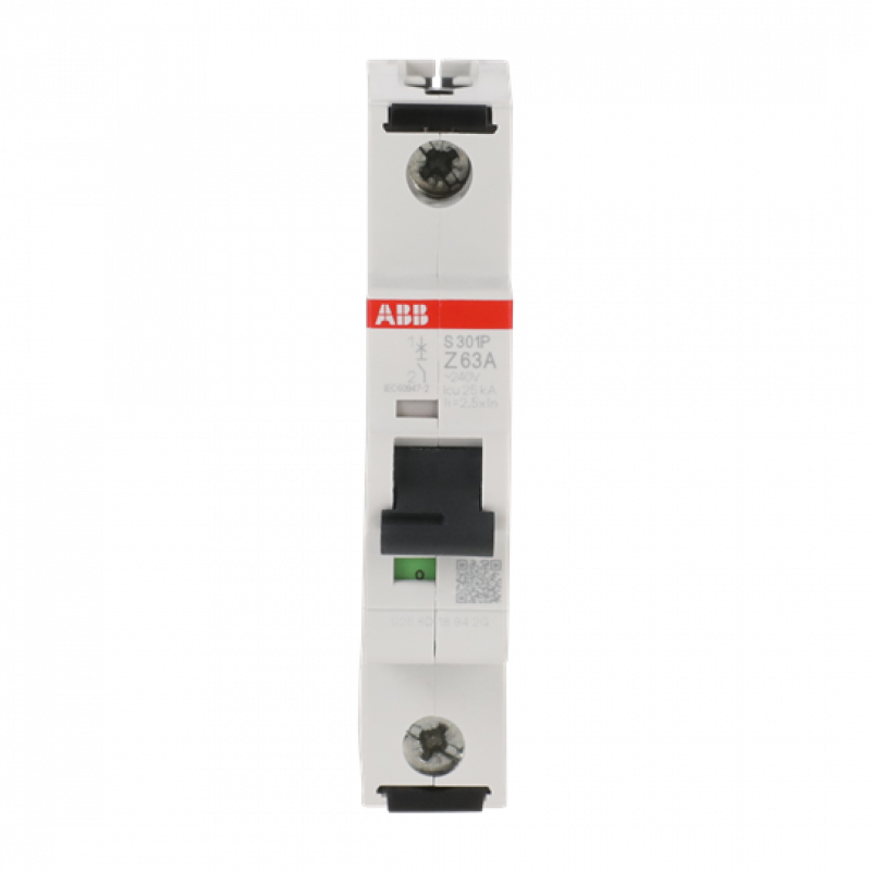 ABB S301P-Z63 Sicherungsautomat Z-Char., 25 kA, 63A, 1P