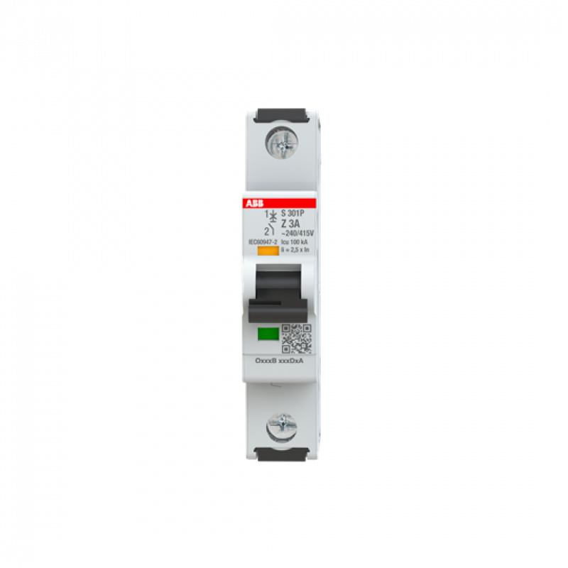 ABB S301P-Z3 Sicherungsautomat Z-Char., 25 kA, 3A, 1P