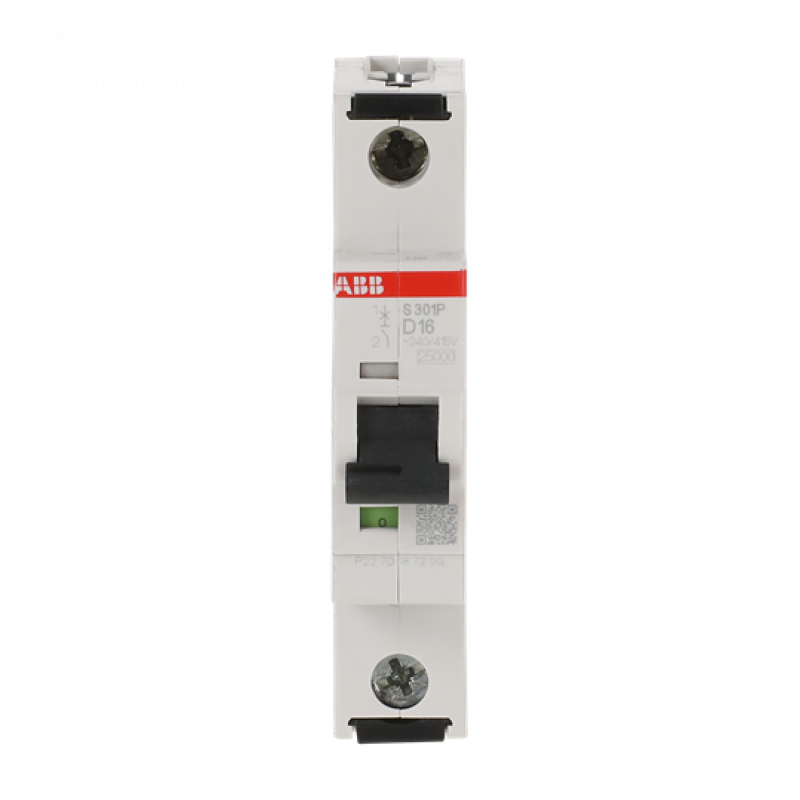 ABB S301P-D16 Sicherungsautomat D-Char., 25 kA, 16A, 1P