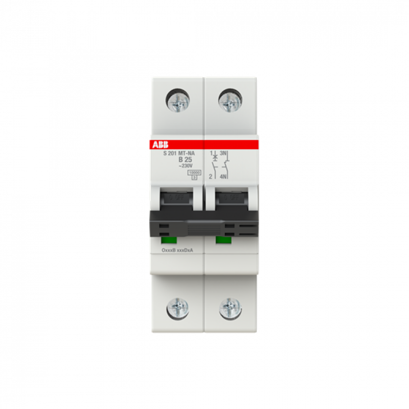 ABB S201MT-B25NA Sicherungsautomat B-Char., 10kA, 25A, 1P, +NA