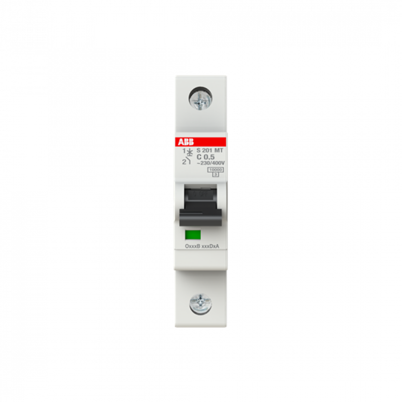 ABB S201MT-C0,5 Sicherungsautomat C-Char., 10kA, 0,5A, 1P