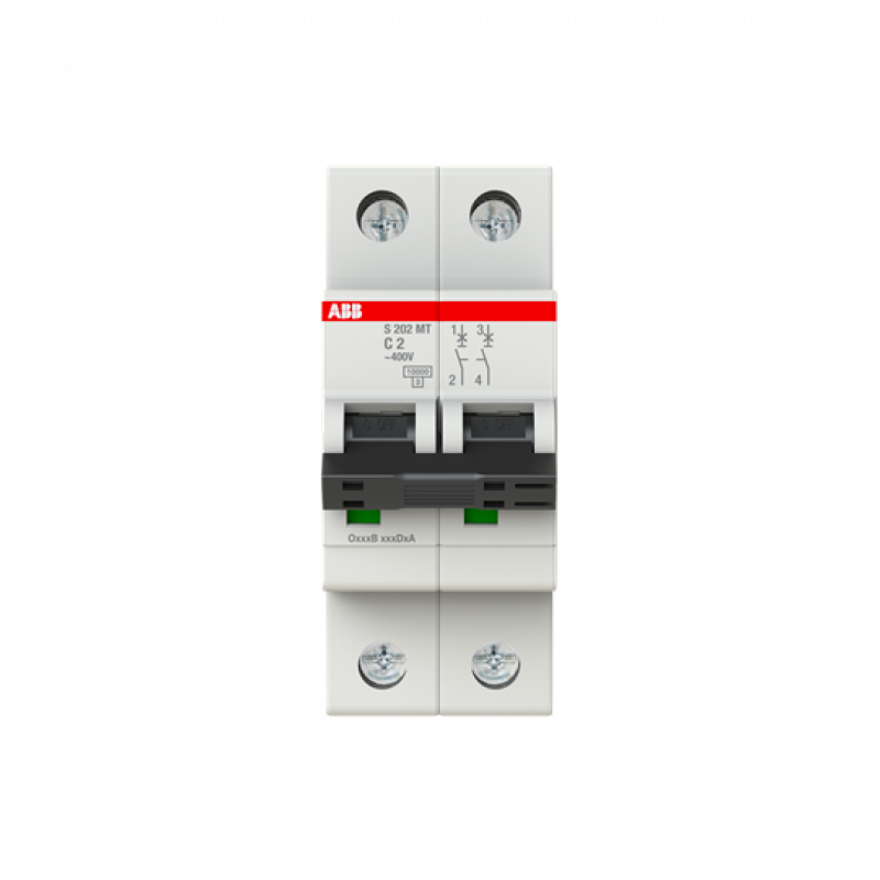 ABB S202MT-C2 Sicherungsautomat C-Char., 10kA, 2A, 2P