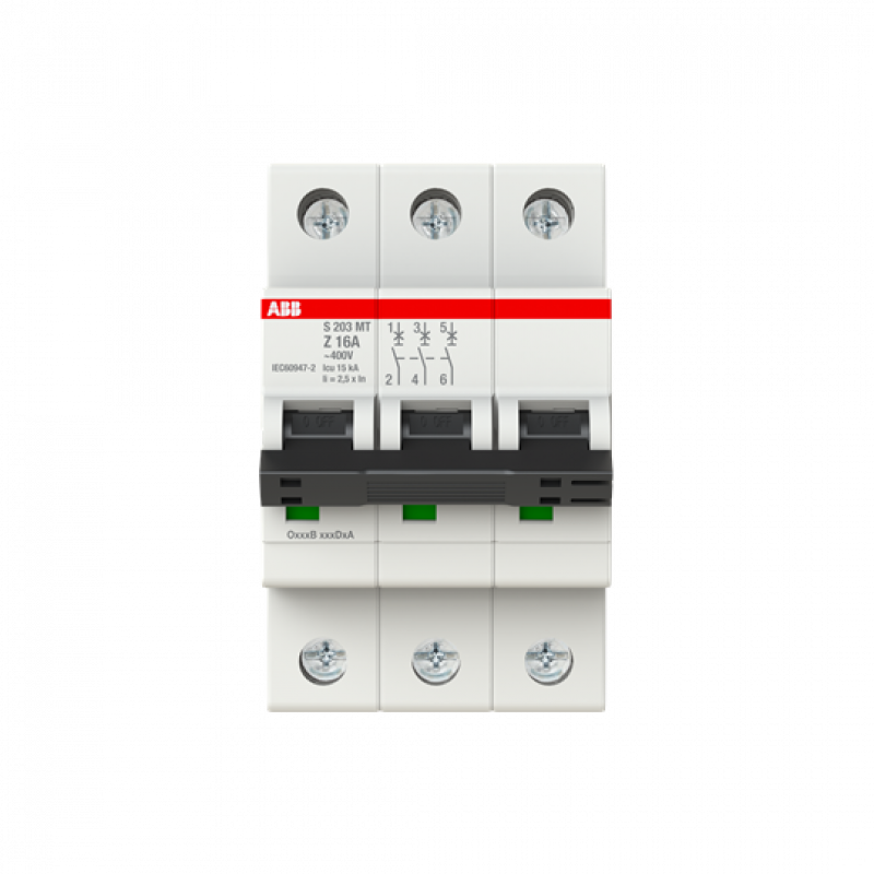 ABB S203MT-Z16 Sicherungsautomat Z-Char., 10kA, 16A, 3P