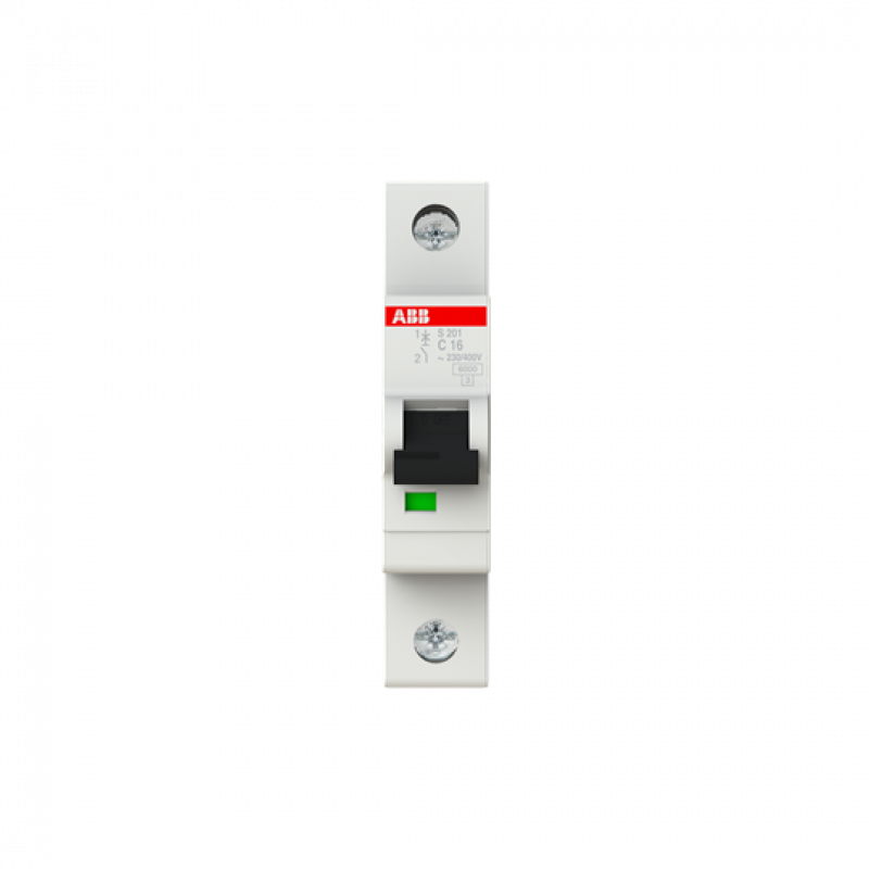 ABB S201-C16 Sicherungsautomat C-Char., 6 kA, 16 A, 1P