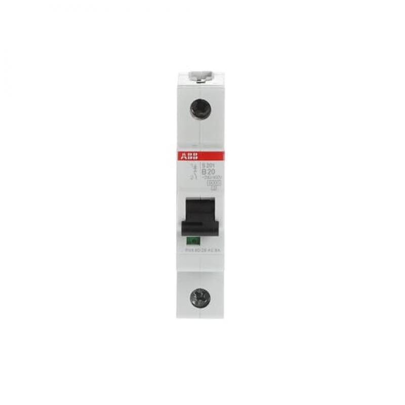 ABB S201-B20 Sicherungsautomat B-Char., 6 kA, 20 A, 1P
