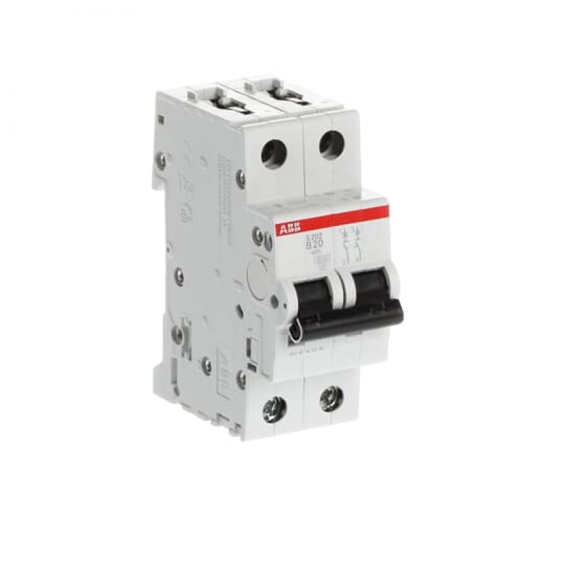 ABB S202-B20 Sicherungsautomat B-Char., 6 kA, 20 A, 2P