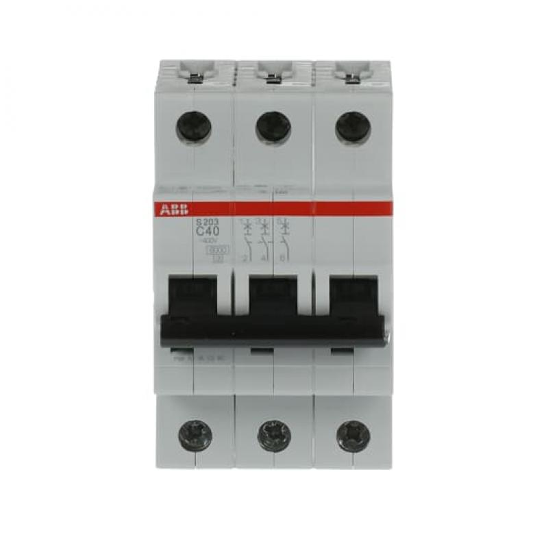ABB S203-C40 Sicherungsautomat C-Char., 6 kA, 40 A, 3P