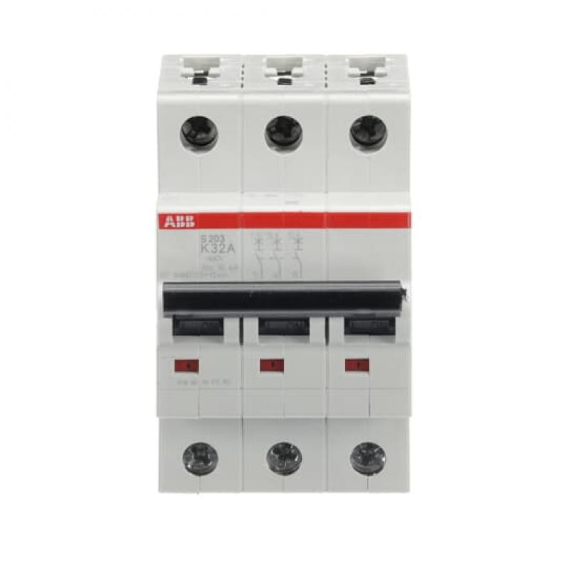 ABB S203-K32 Sicherungsautomat K-Char., 6 kA, 32 A, 3P