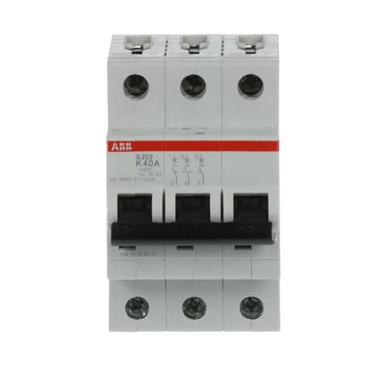 ABB S203-K40 Sicherungsautomat K-Char., 6 kA, 40 A, 3P