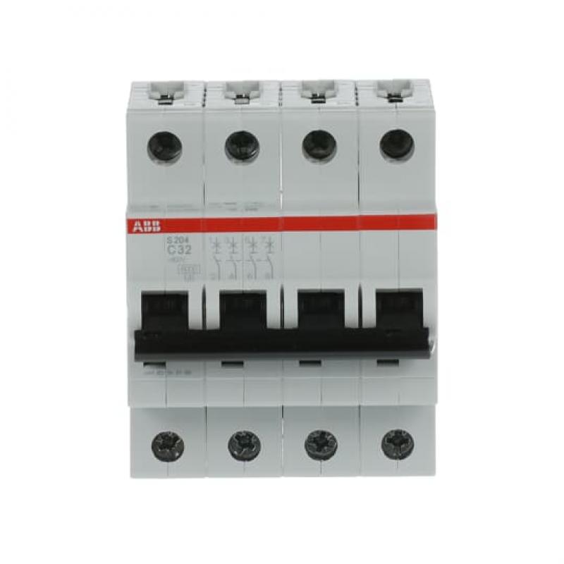 ABB S204-C32 Sicherungsautomat C-Char., 6 kA, 32 A, 4P