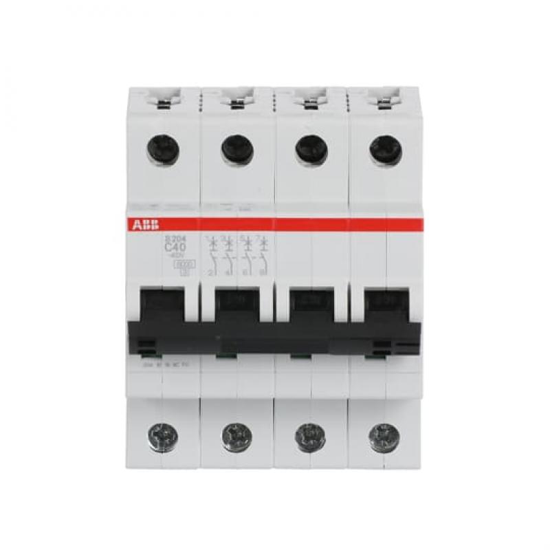 ABB S204-C40 Sicherungsautomat C-Char., 6 kA, 40 A, 4P
