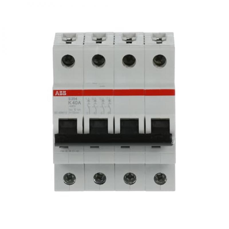 ABB S204-K40 Sicherungsautomat K-Char., 6 kA, 40 A, 4P