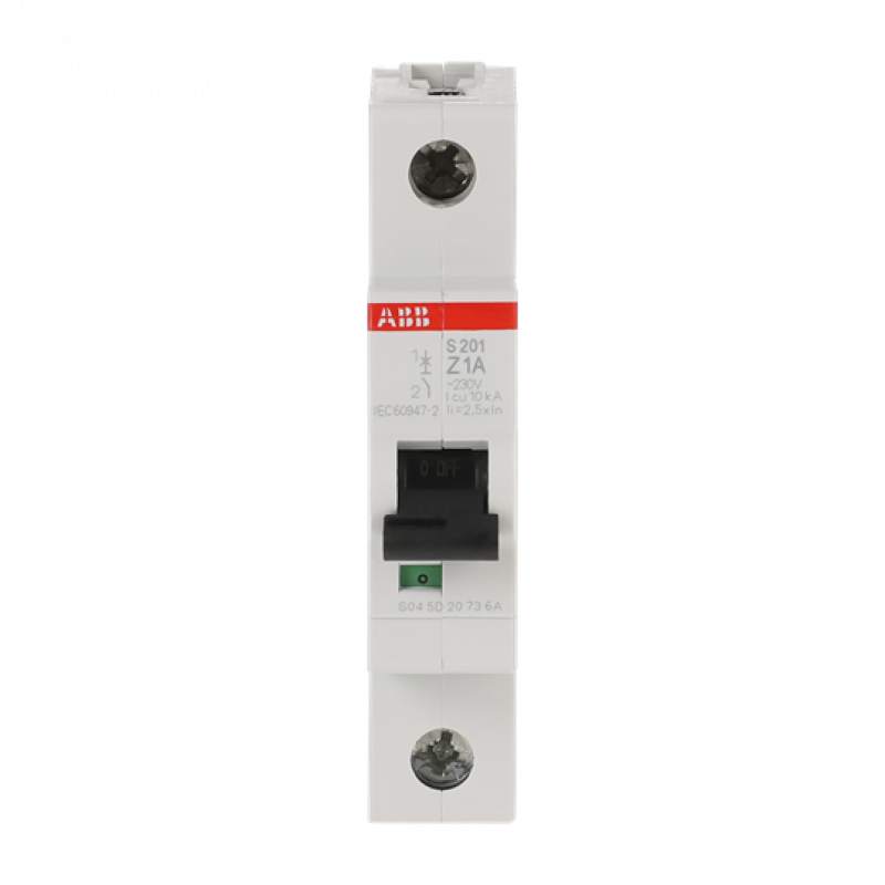 ABB S201-Z1 Sicherungsautomat Z-Char., 6 kA, 1 A, 1P