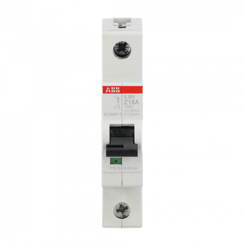 ABB S201-Z1.6 Sicherungsautomat Z-Char., 6 kA, 1.6 A, 1P