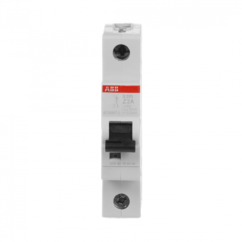 ABB S201-Z2 Sicherungsautomat Z-Char., 6 kA, 2 A, 1P
