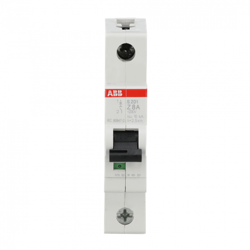 ABB S201-Z8 Sicherungsautomat Z-Char., 6 kA, 8 A, 1P