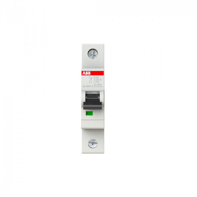 ABB S201-Z25 Sicherungsautomat Z-Char., 6 kA, 25 A, 1P