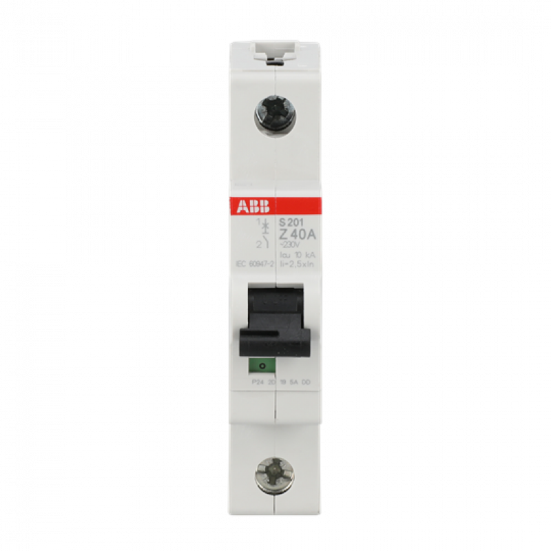 ABB S201-Z40 Sicherungsautomat Z-Char., 6 kA, 40 A, 1P