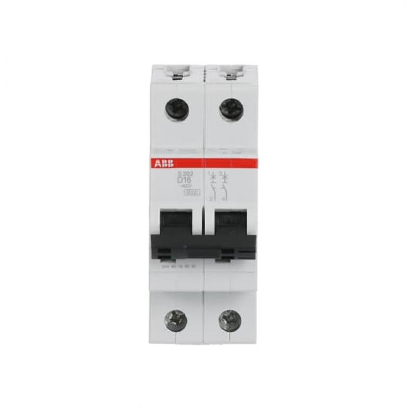 ABB S202-D16 Sicherungsautomat D-Char., 6 kA, 16 A, 2P