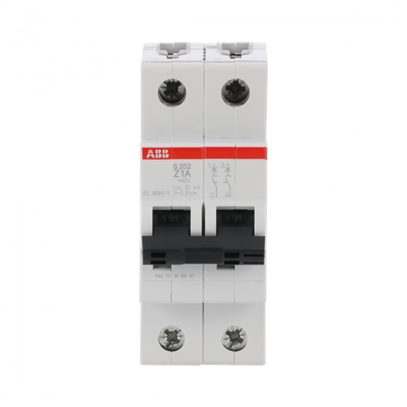 ABB S202-Z1 Sicherungsautomat Z-Char., 6 kA, 1 A, 2P