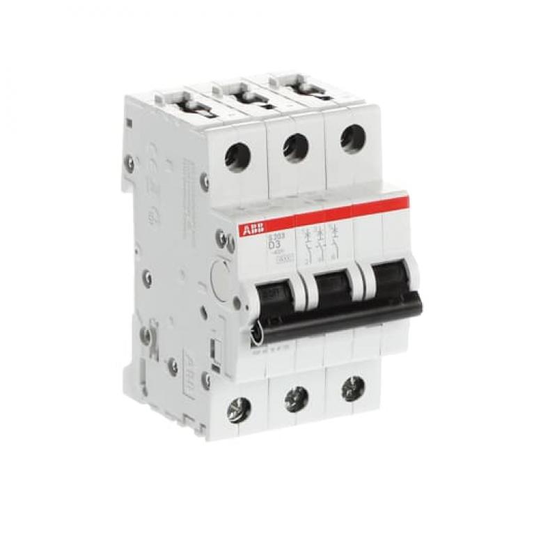 ABB S203-D3 Sicherungsautomat D-Char., 6 kA, 3 A, 3P
