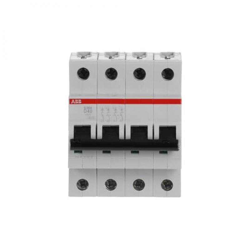 ABB S204-D40 Sicherungsautomat D-Char., 6 kA, 40 A, 4P
