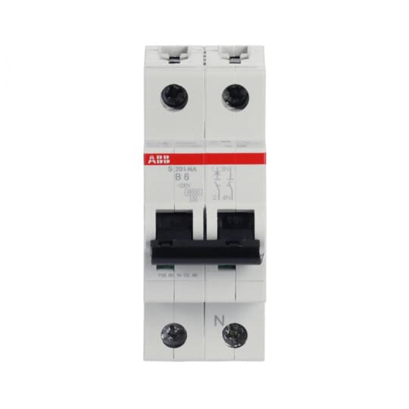 ABB S201-B6NA Sicherungsautomat B-Char., 6 kA, 6 A, 1P+NA