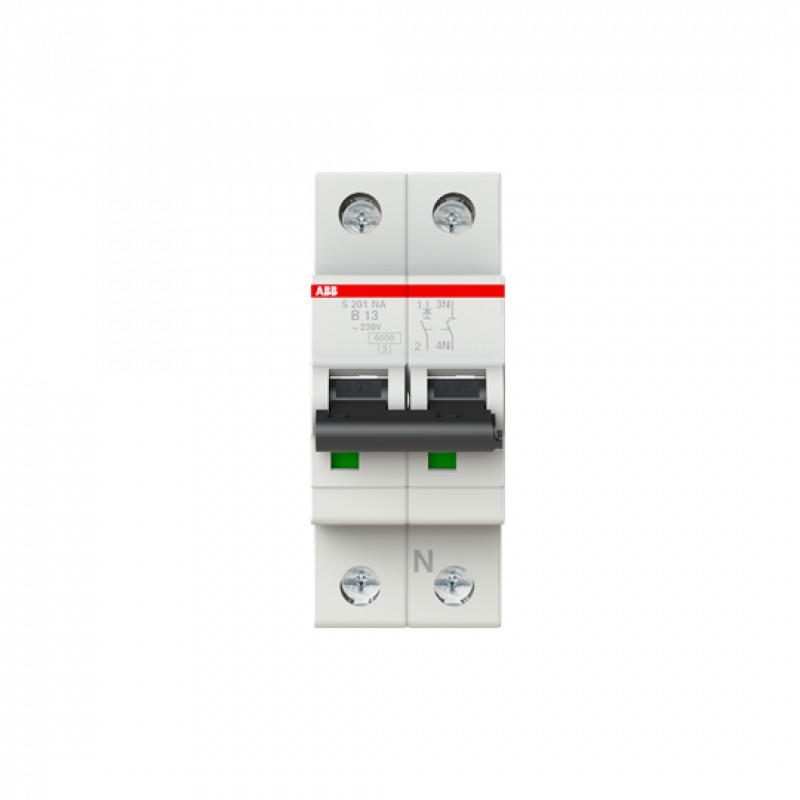 ABB S201-B13NA Sicherungsautomat B-Char., 6 kA, 13 A, 1P+NA